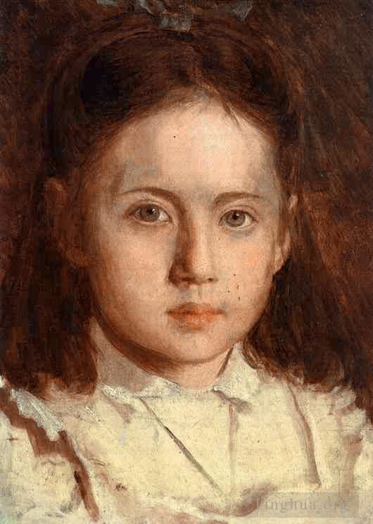 Ivan Kramskoi Ölgemälde - Porträt von Sonya Kramskaya, der Tochter des Künstlers