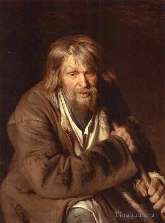 Ivan Kramskoi Ölgemälde - Porträt eines alten Bauern