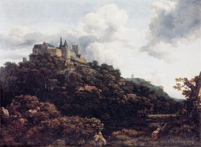Jacob van Ruisdael Ölgemälde - 5 Schloss