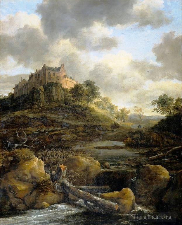 Jacob van Ruisdael Ölgemälde - Schloss