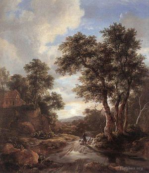 Jacob van Ruisdael Werk - Sonnenaufgang in einem Wald