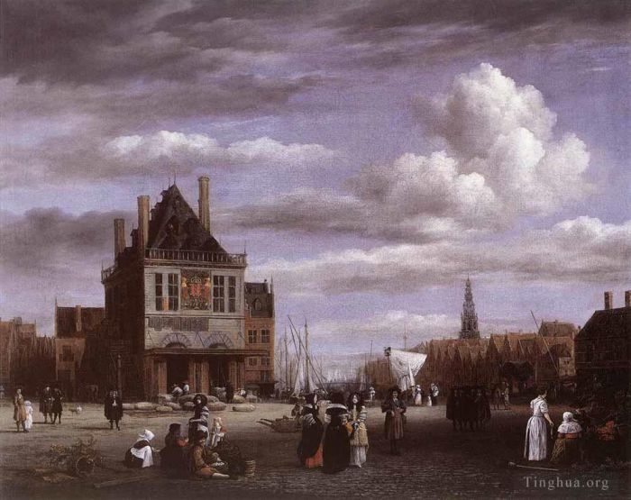 Jacob van Ruisdael Ölgemälde - Der Dam-Platz in Amsterdam