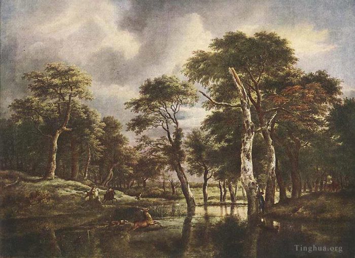 Jacob van Ruisdael Ölgemälde - Die Jagd