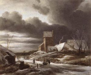 Jacob van Ruisdael Werk - Winterlandschaft