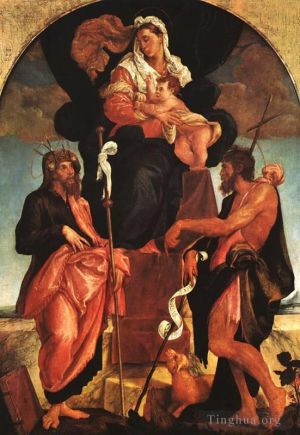 Jacopo Bassano Werk - Madonna und Kind mit Heiligen