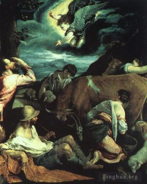 Jacopo Bassano Werk - Die Verkündigung an die Hirten