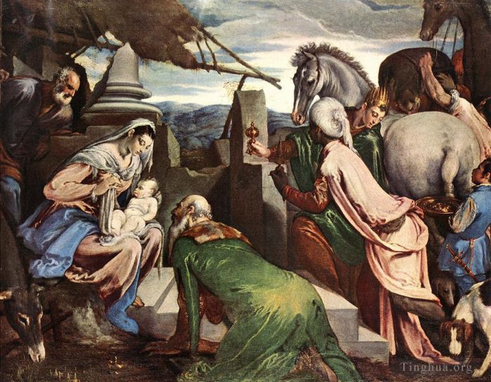Jacopo Bassano Ölgemälde - Die Heiligen Drei Könige