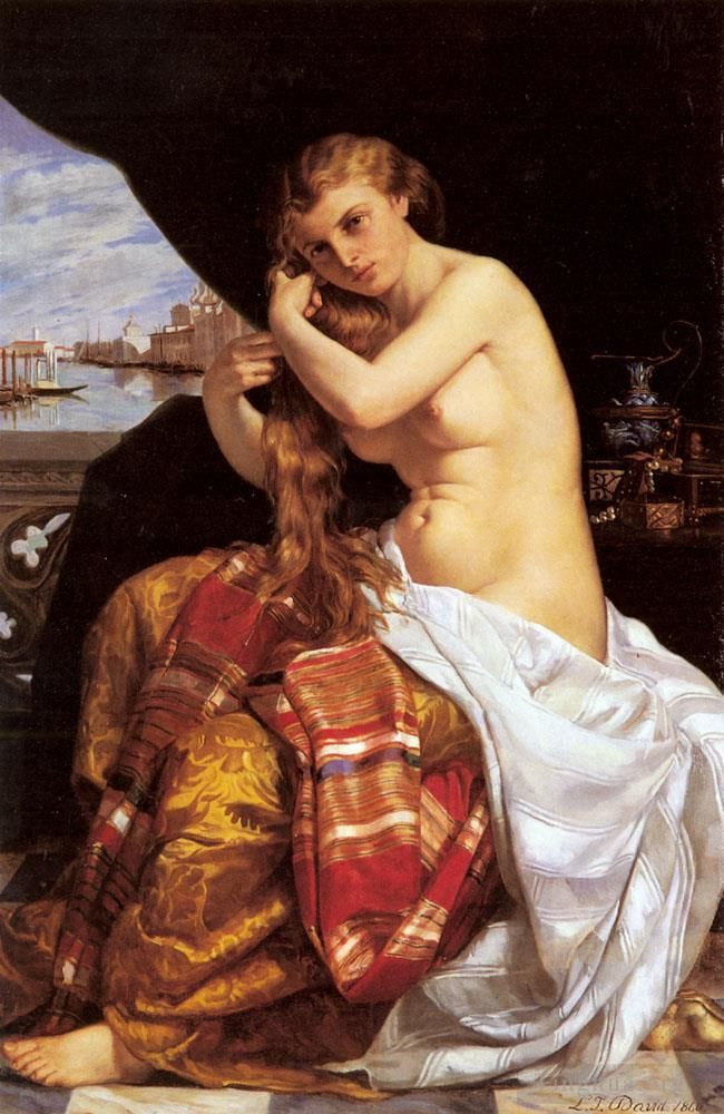 Jacques-Louis David Ölgemälde - Jules Venitienne A Sa Toilette