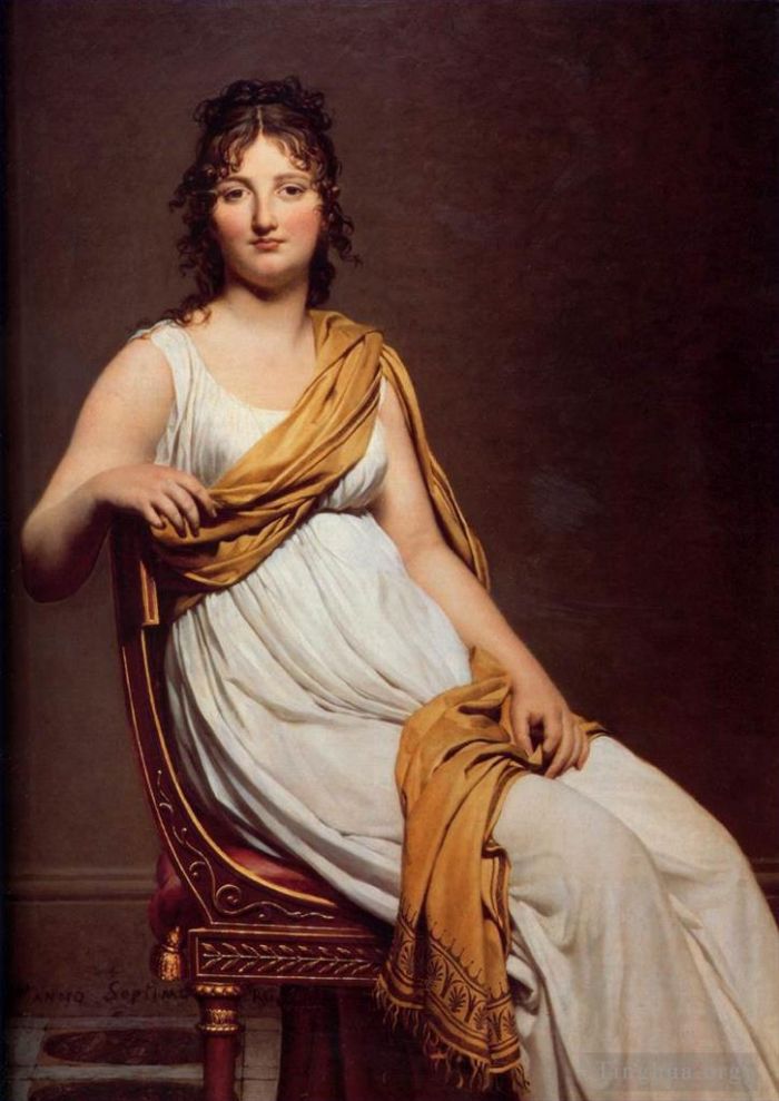 Jacques-Louis David Ölgemälde - Madame Raymond de Verninac