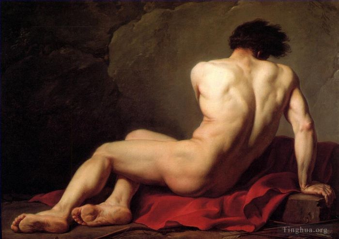 Jacques-Louis David Ölgemälde - Männlicher Akt, bekannt als Patroklos
