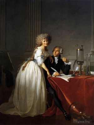 Jacques-Louis David Werk - Porträt von Antoine Laurent und Marie Anne Lavoisier