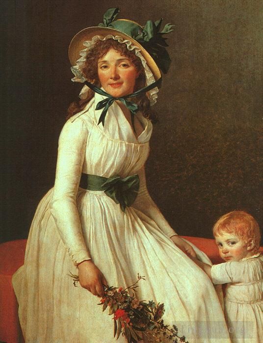 Jacques-Louis David Ölgemälde - Porträt von Madame Seriziat cgf