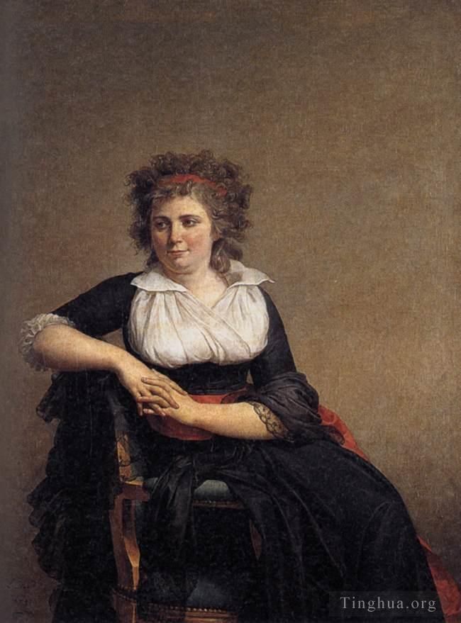 Jacques-Louis David Ölgemälde - Porträt der Marquise d'Orvilliers