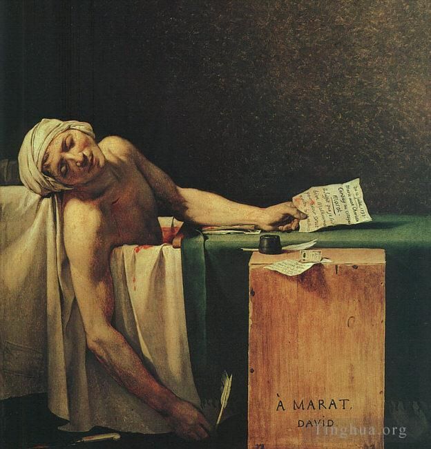 Jacques-Louis David Ölgemälde - Der Tod von Marat cgf