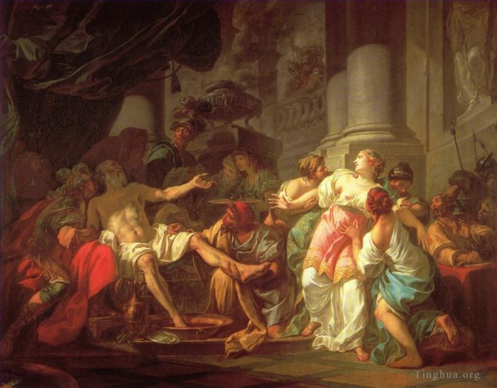 Jacques-Louis David Ölgemälde - Der Tod von Seneca