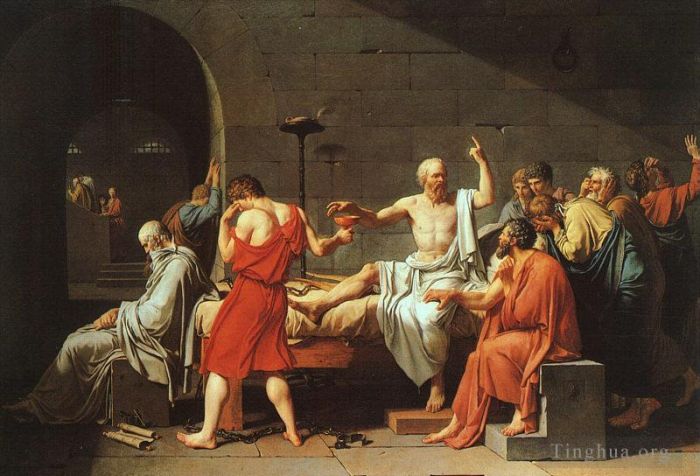Jacques-Louis David Ölgemälde - Der Tod des Sokrates cgf