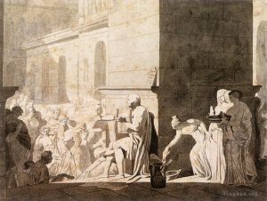 Jacques-Louis David Werk - Homer rezitiert den Griechen seine Verse