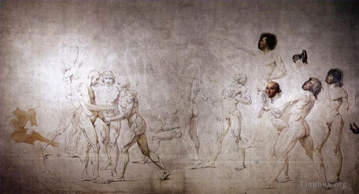 Jacques-Louis David Andere Malerei - Der Eid auf dem Tennisplatz