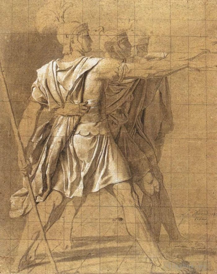 Jacques-Louis David Andere Malerei - Die drei Horatii-Brüder
