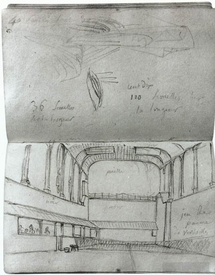 Jacques-Louis David Andere Malerei - Blick ins Innere des Tennisplatzes