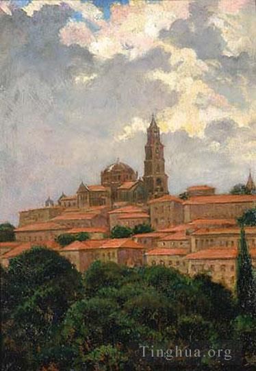 James Carroll Beckwith Ölgemälde - Kathedrale von Le Puy