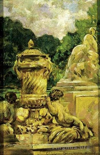 James Carroll Beckwith Ölgemälde - Jardin de la Fontaine Aa Nimes Frankreich