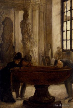 James Tissot Werk - Im Louvre