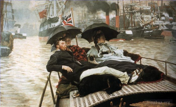 James Tissot Ölgemälde - Die Themse