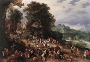 Jan Brueghel the Elder Werk - Eine flämische Messe