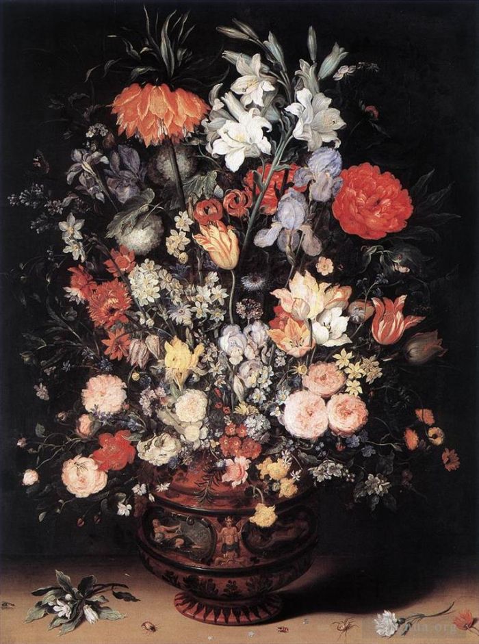 Jan Brueghel the Elder Ölgemälde - Blumen in einer Vase