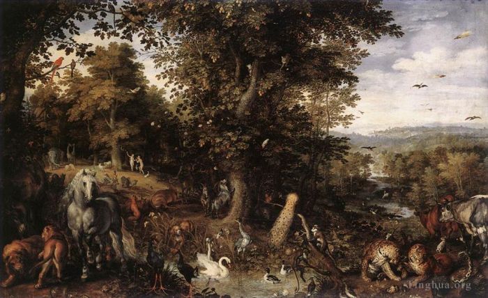Jan Brueghel the Elder Ölgemälde - Garten Eden