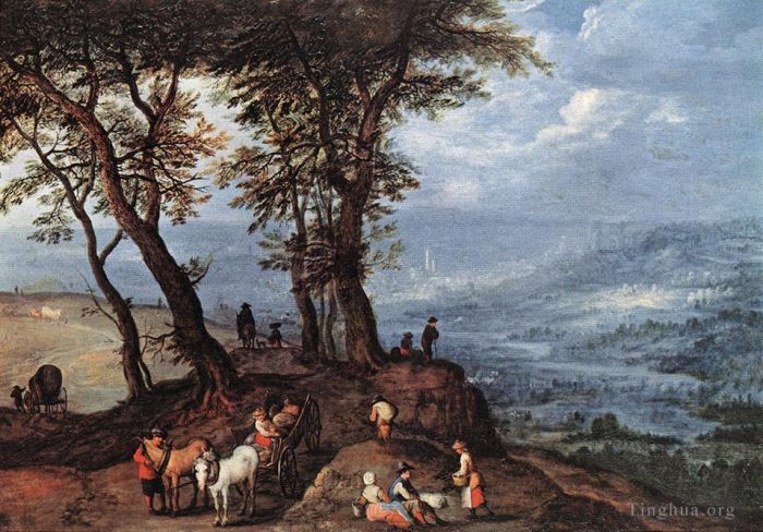 Jan Brueghel the Elder Ölgemälde - Auf den Markt gehen