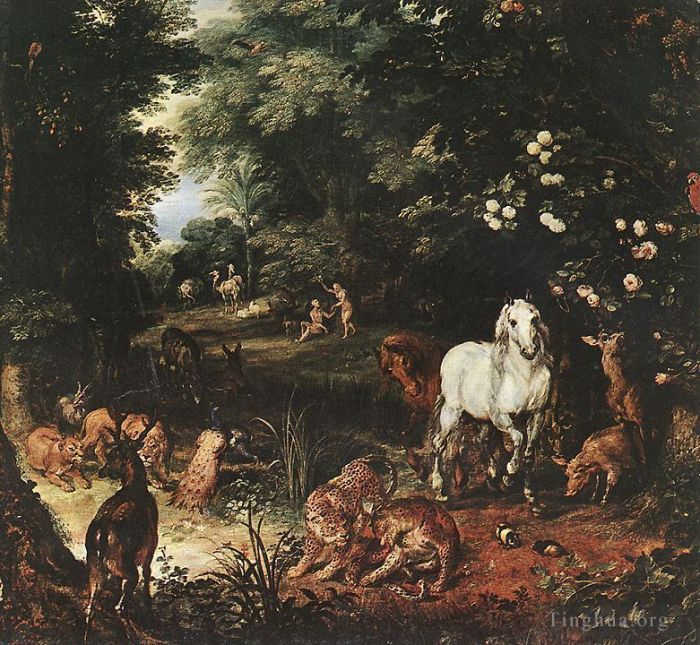 Jan Brueghel the Elder Ölgemälde - Das Detail der Erbsünde