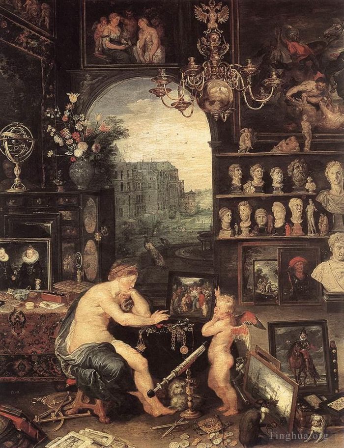 Jan Brueghel the Elder Ölgemälde - Der Hörsinn, Detail 3
