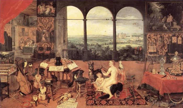 Jan Brueghel the Elder Ölgemälde - Der Hörsinn