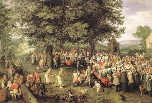 Jan Brueghel the Elder Werk - Hochzeitsessen