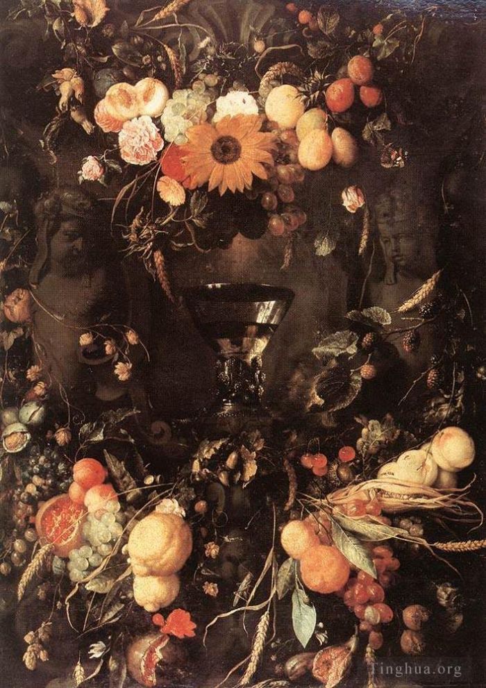 Jan Davidsz de Heem Ölgemälde - Obst- und Blumenstillleben