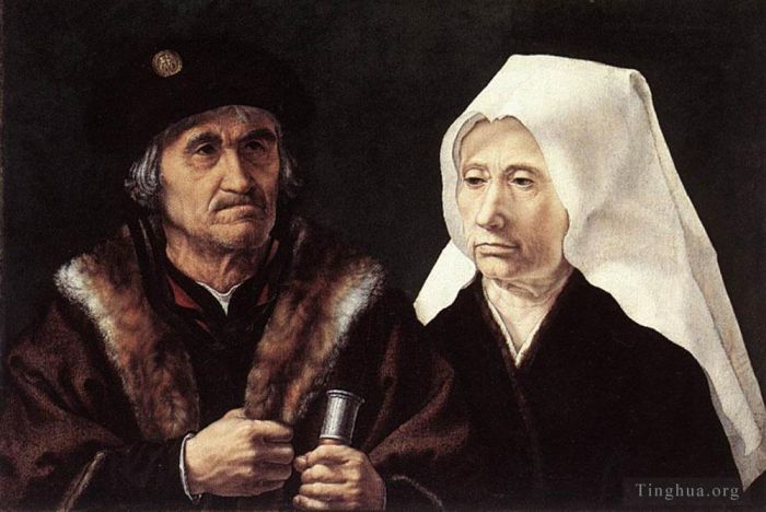 Jan Gossaert Ölgemälde - Ein älteres Paar
