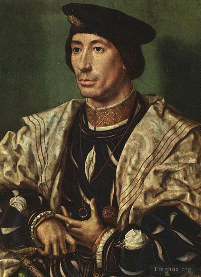 Jan Gossaert Ölgemälde - Porträt von Baudouin von Burgund