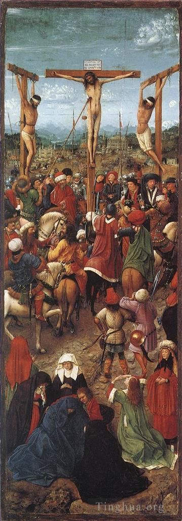 Jan van Eyck Ölgemälde - Kreuzigung