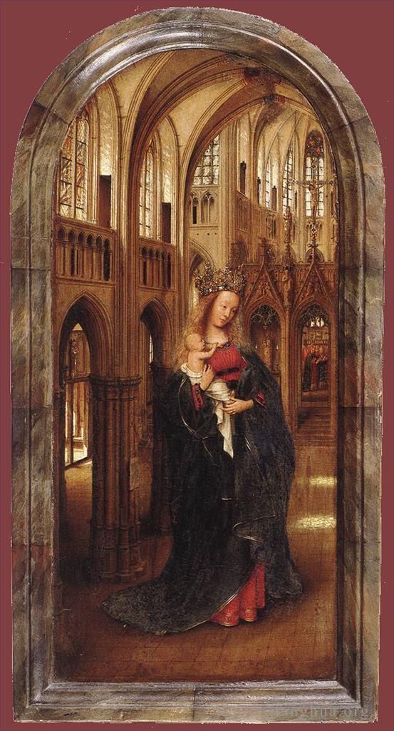 Jan van Eyck Ölgemälde - Madonna in der Kirche