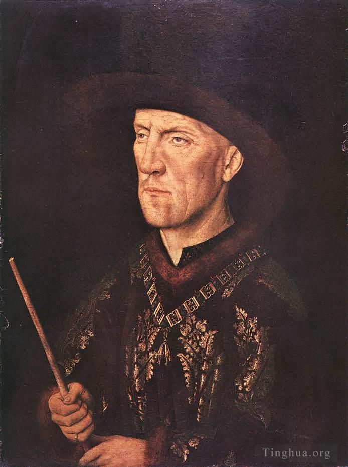 Jan van Eyck Ölgemälde - Porträt von Baudouin de Lannoy