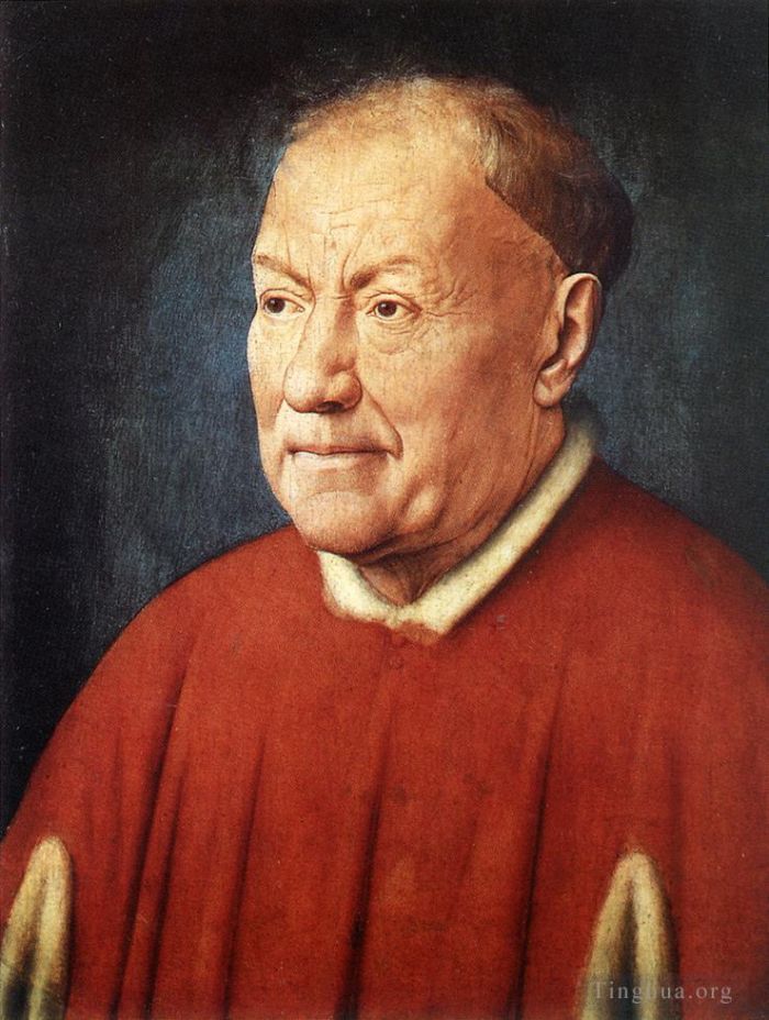 Jan van Eyck Ölgemälde - Porträt von Kardinal Niccolo Albergati