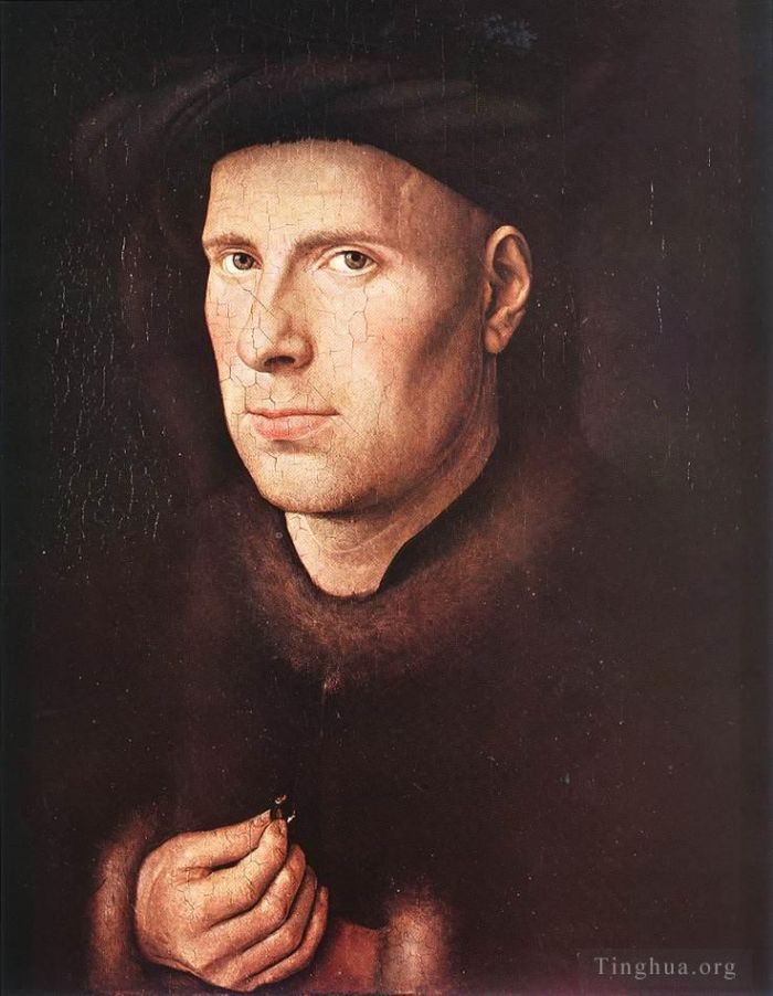 Jan van Eyck Ölgemälde - Porträt von Jan de Leeuw