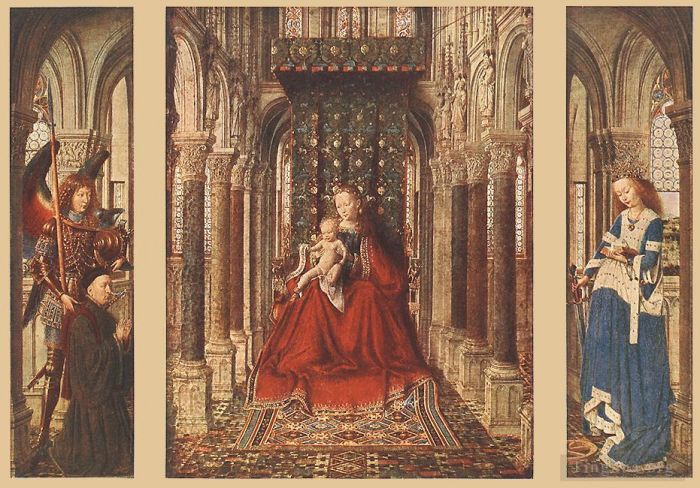 Jan van Eyck Ölgemälde - Kleines Triptychon