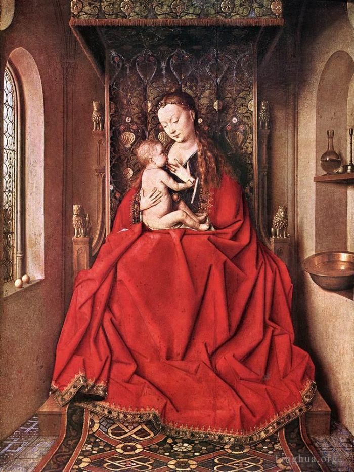 Jan van Eyck Ölgemälde - Stillende Madonna Enth