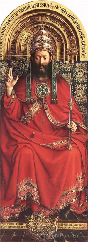 Jan van Eyck Werk - Der Genter Altar Gott, der Allmächtige