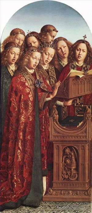 Jan van Eyck Werk - Das Genter Altarbild Singende Engel