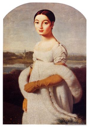 Jean-Auguste-Dominique Ingres Werk - Auguste Dominique Porträt von Mademoiselle Caroline Riviere