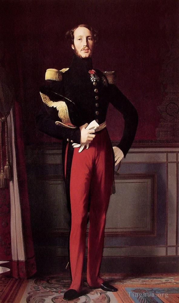 Jean-Auguste-Dominique Ingres Ölgemälde - Ferdinand Philippe Louis Charles Henri Duc d'Orleans